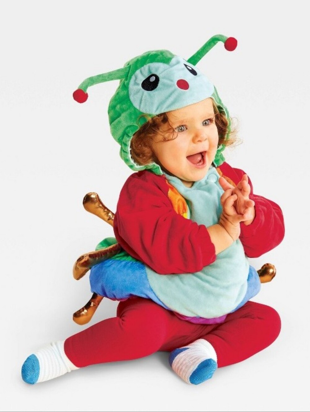 NWT Hyde and EEK Boutique Caterpillar Halloween Costume Pullover Top 0-6 Months